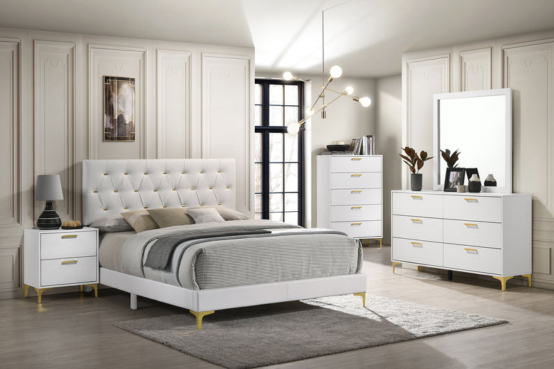 Kendall Panel Bed E.King, & Queen Black & White