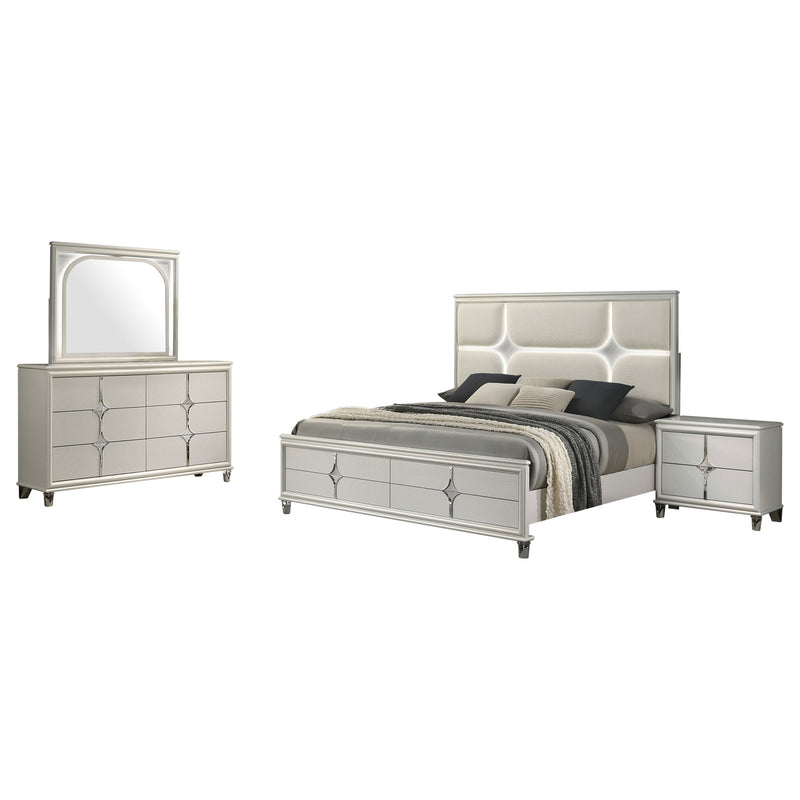 Olivia 4 & 5 Piece Bedroom Set E.King, Queen, & Cal.King