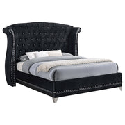 Barzini California King, E.King, & Queen Tufted Upholstered Bed Black image
