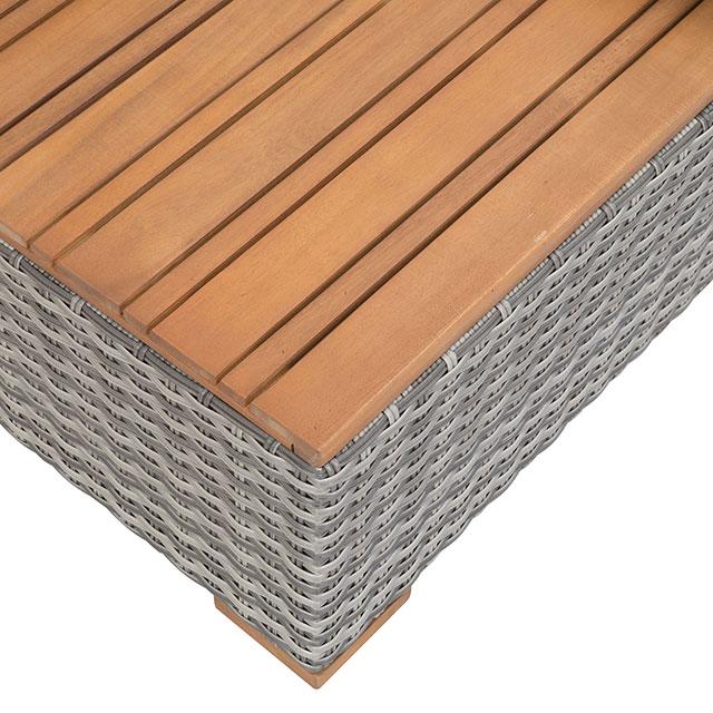 Bahia Tobago Reclining Chaise Lounge Brown & Gray