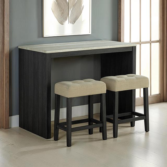 Zanaide 3 Pc. Dining Table Set