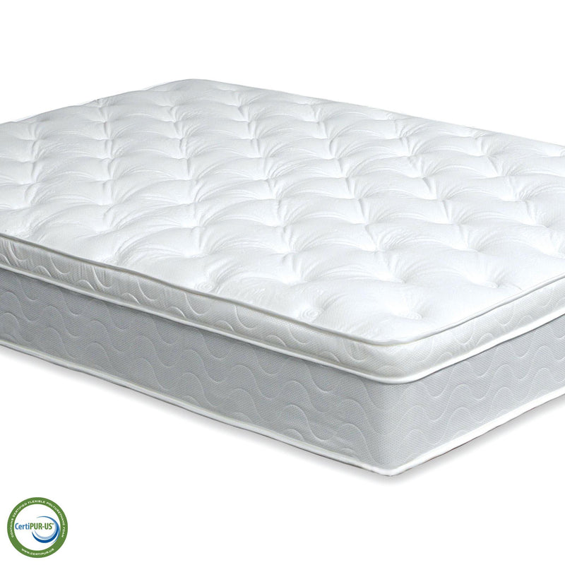 Bird Of Paradise White 11" Euro Pillow Top Mattress, Cal.King, E.King, Full, Queen