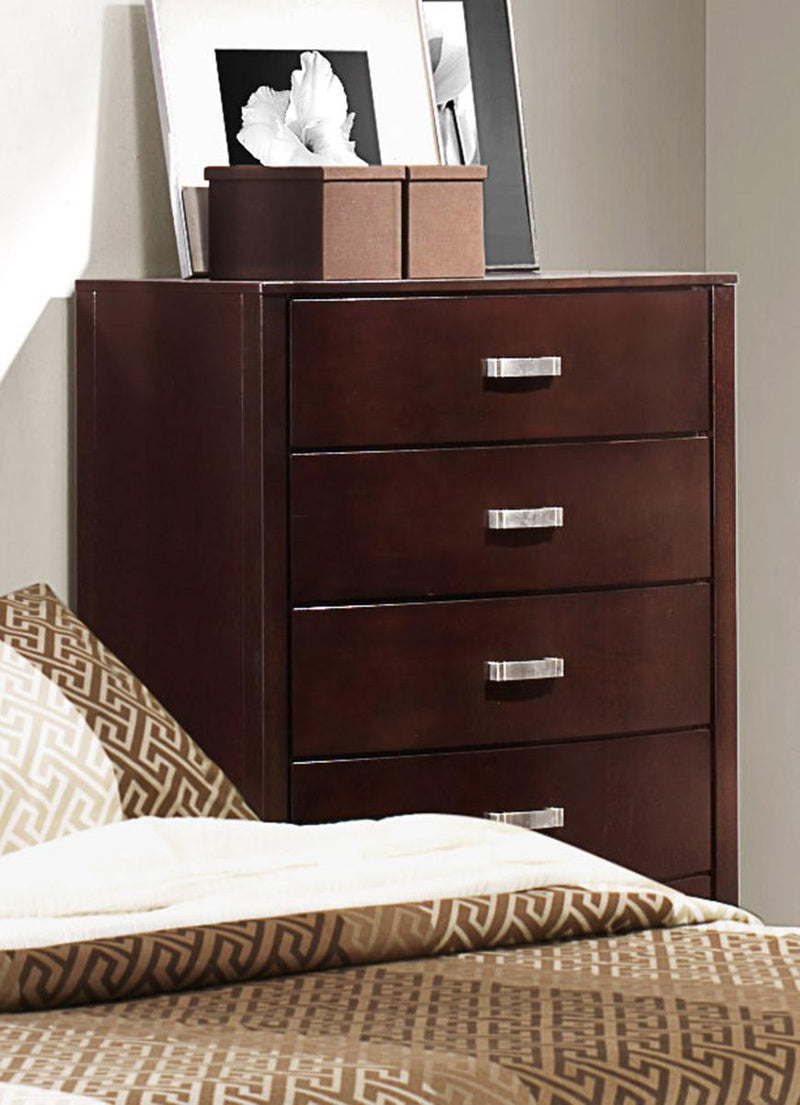Lyric 5 Drawer Chest in Dark Espresso 1737NC-9