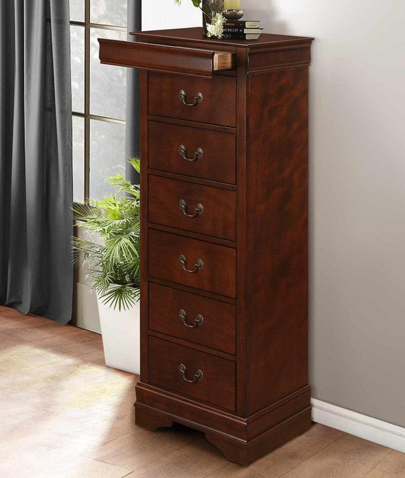 Mayville Lingerie Chest in Brown Cherry 2147-12