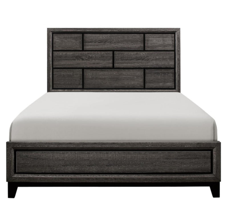 Davi Full Panel Bed in Gray 1645F-1*