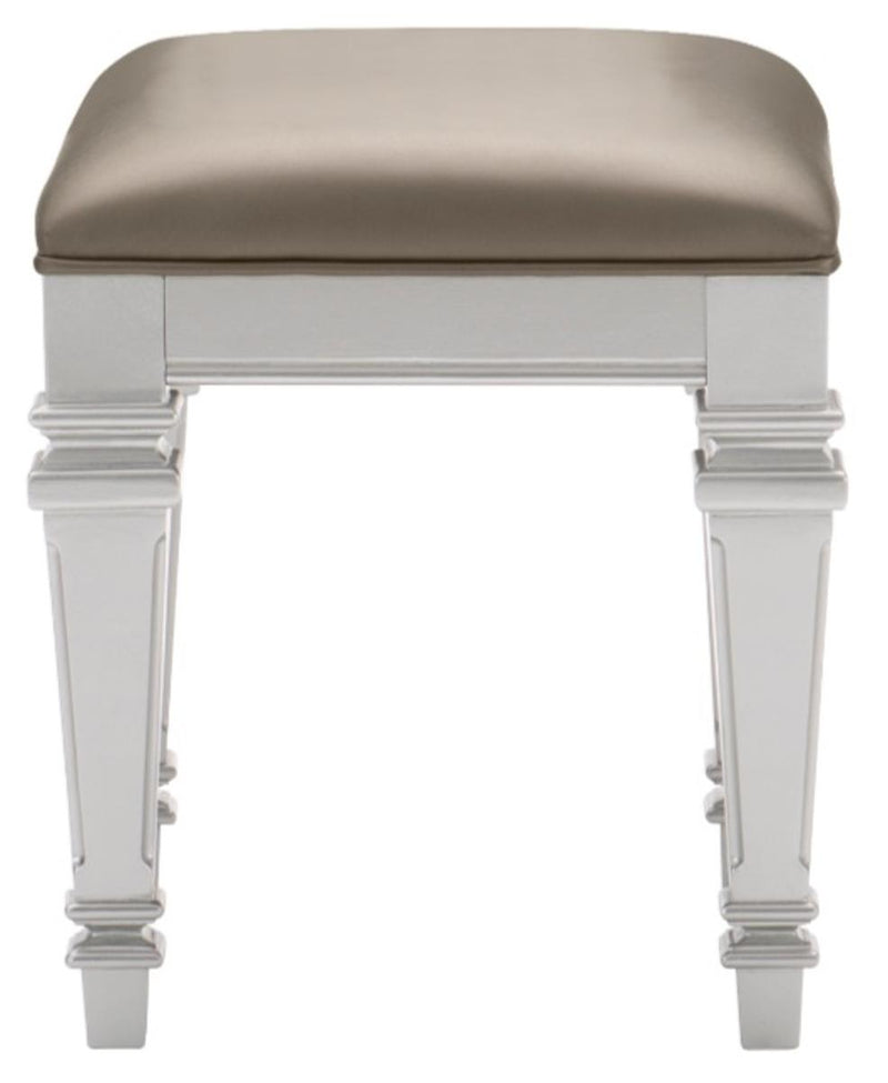 Avondale Vanity Stool in Silver 1646-14