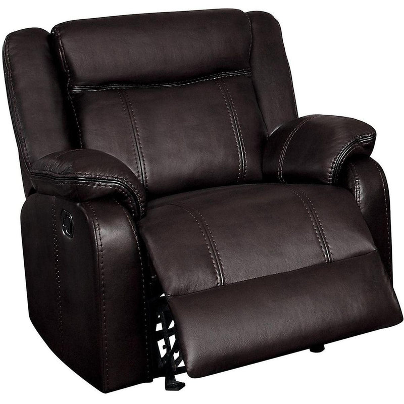 Jude Glider Recliner Chair in Brown 8201BRW-1