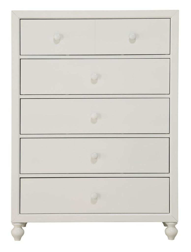 Wellsummer 5 Drawer Chest in White 1803W-9