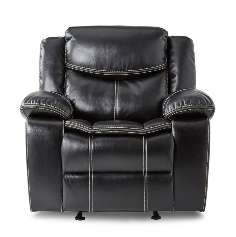 Bastrop Glider Reclining Chair in Black 8230BLK-1