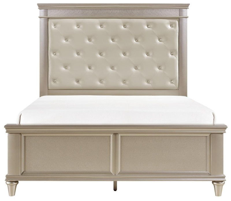 Celandine Full Panel Bed in Pearl/Silver 1928F-1*