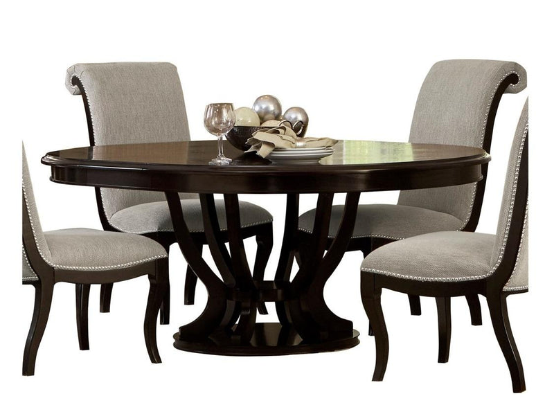Savion Round/Oval Dining Table in Espresso 5494-76*
