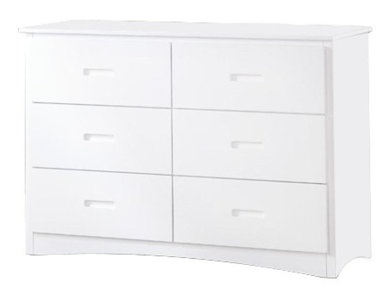 Galen 6 Drawer Dresser in White B2053W-5