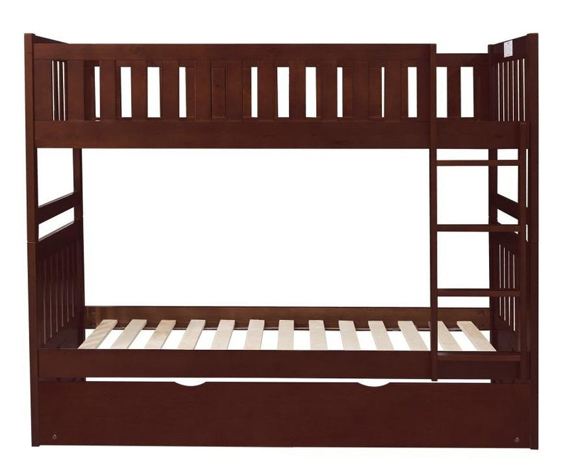 Rowe Twin/Twin Bunk Bed w/ Twin Trundle Bed in Dark Cherry B2013DC-1*R