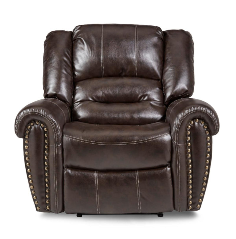 Center Hill Glider Reclining Chair in Dark Brown 9668BRW-1
