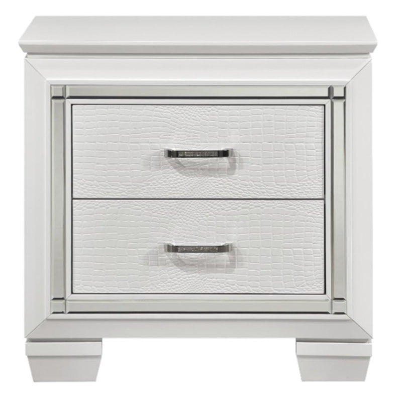 Allura Nightstand in White 1916W-4