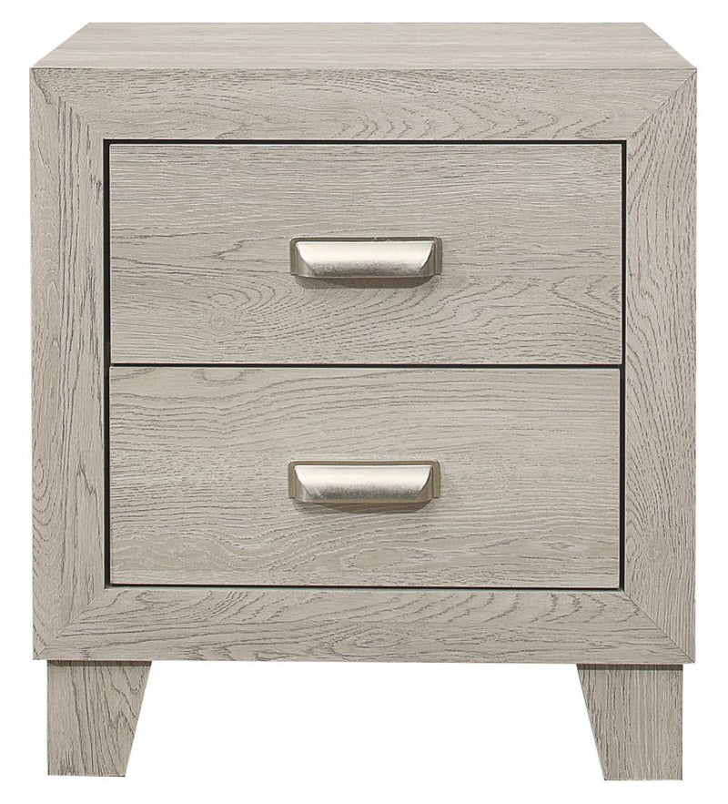 Quinby 2 Drawer Nightstand in Light Brown 1525-4