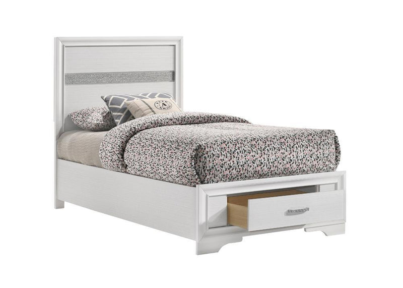Miranda Full & Twin Storage Bed White