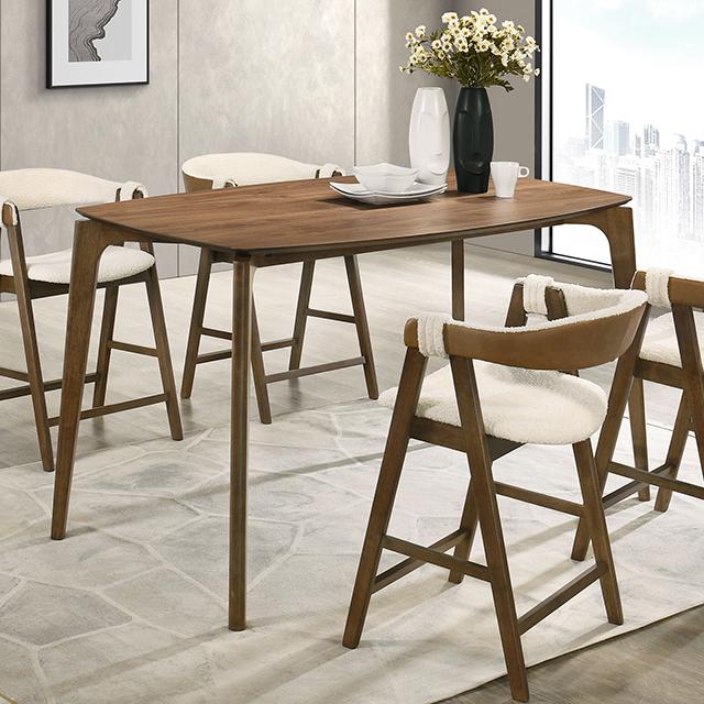 Boucle Engineered Wood Solid Rubberwood Walnut Veneer Others