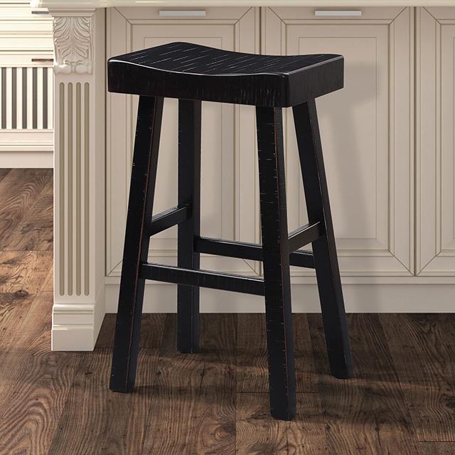 Biasca 29" Stool (2/CTN) White, Brown, & Black