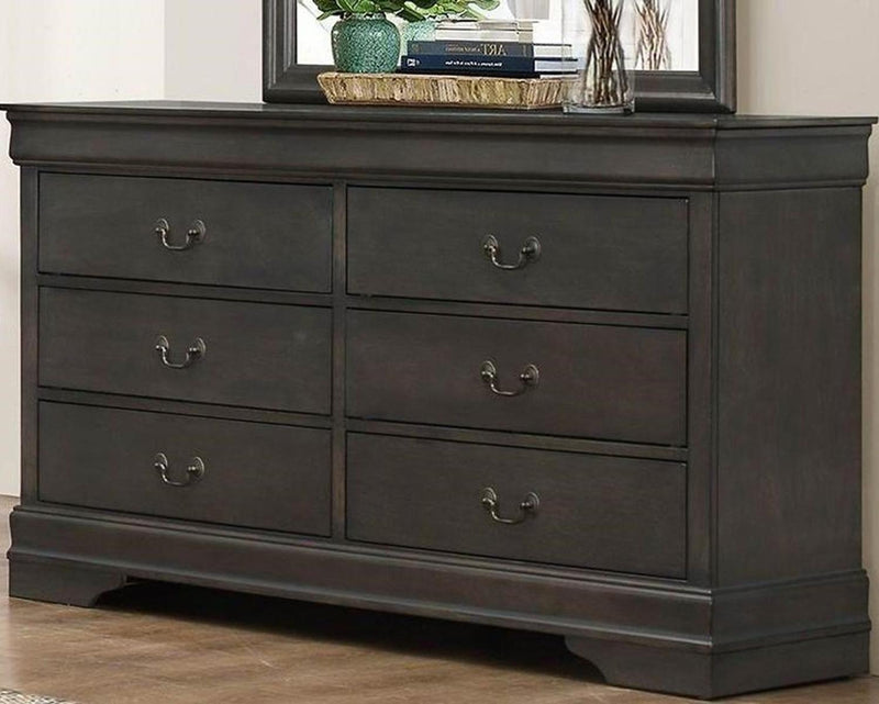 Mayville 6 Drawer Dresser in Gray 2147SG-5