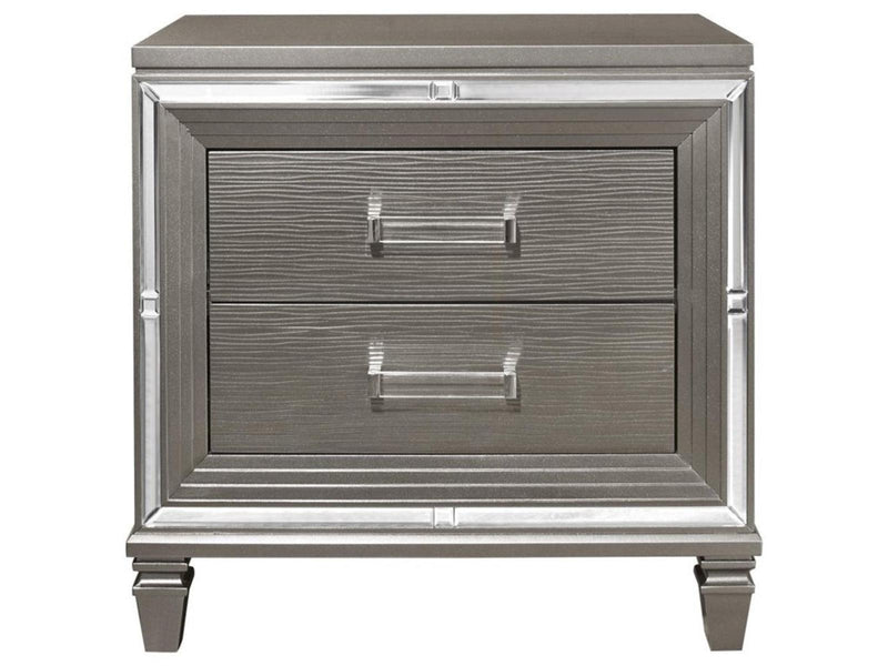 Tamsin Nightstand in Silver Grey Metallic 1616-4