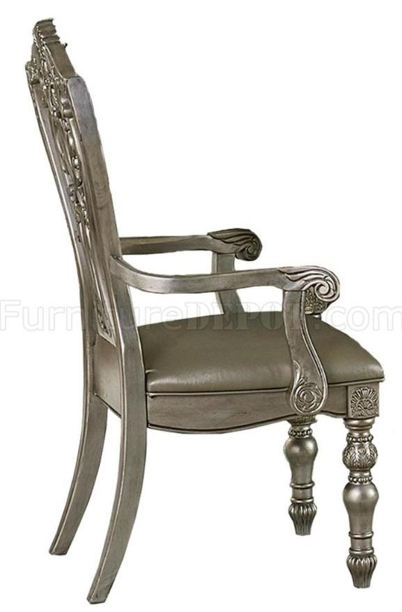 Catalonia Arm Chair in Platinum Gold (Set of 2)