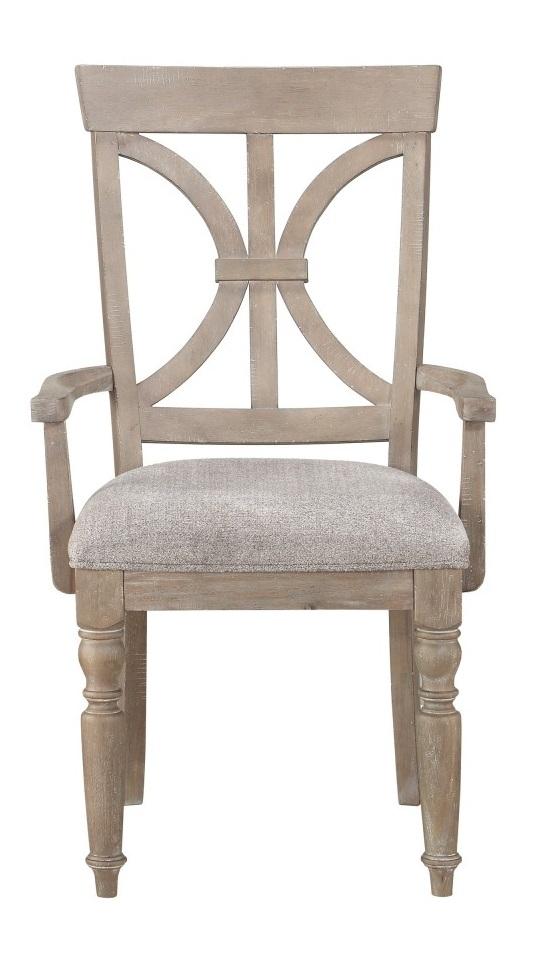 Cardano Arm Chair in Light Brown(Set of 2)