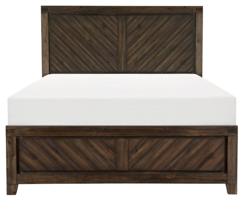 Parnell Queen Panel Bed in Rustic Cherry 1648-1*