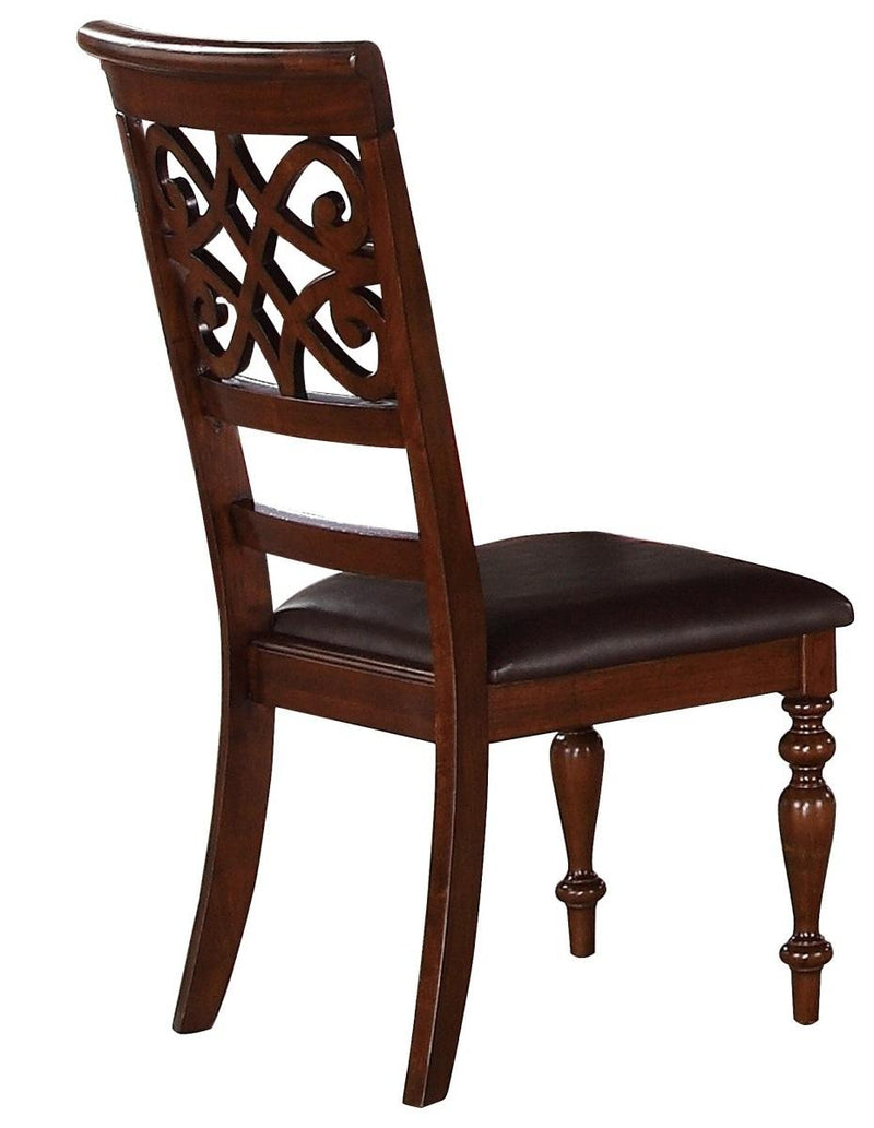 Creswell Side Chair in Dark Cherry (Set of 2)
