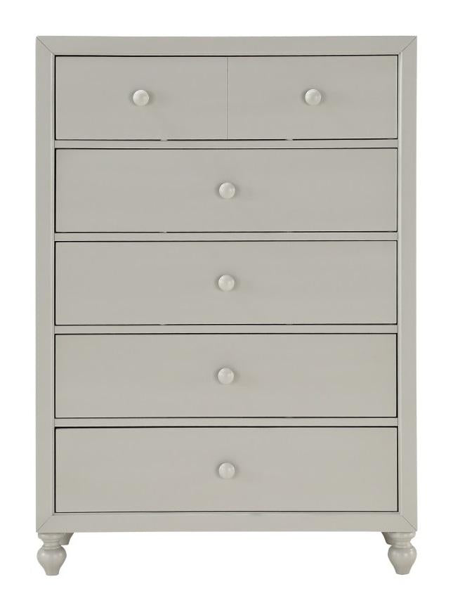 Wellsummer 5 Drawer Chest in Gray 1803GY-9