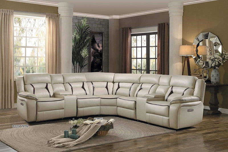 Amite 7pc Sectional Sofa in Beige