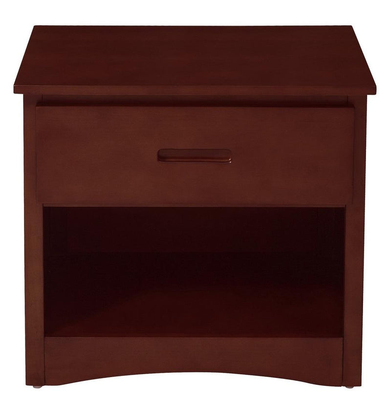 Rowe 1 Drawer Night Stand in Dark Cherry B2013DC-4