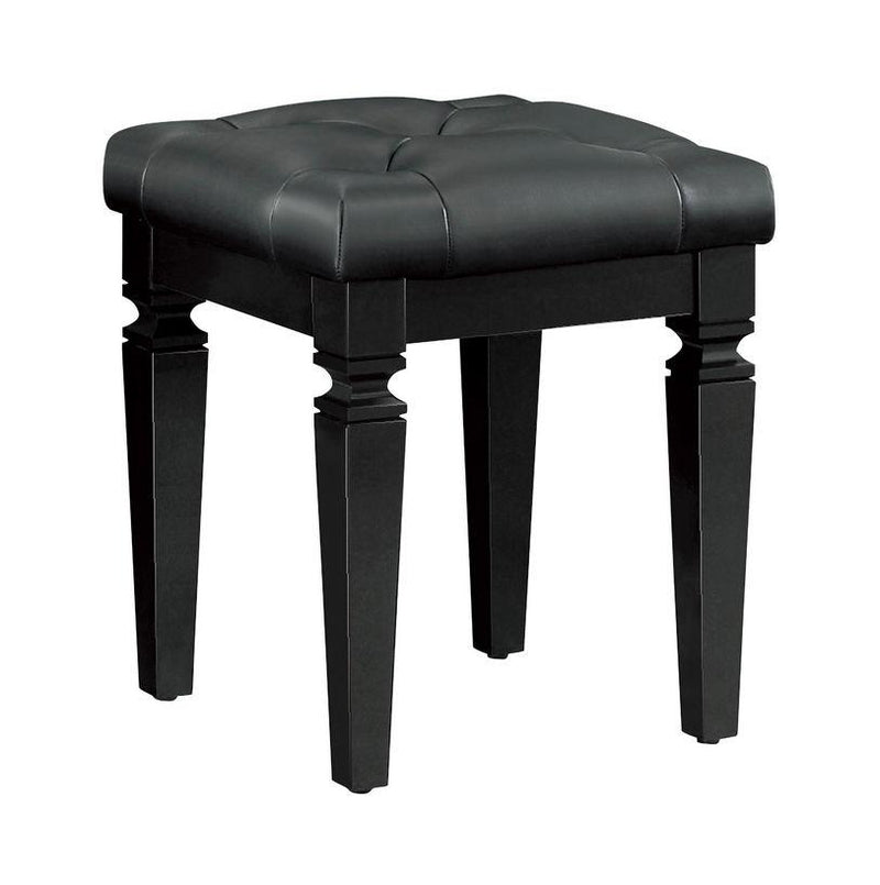 Allura Vanity Stool in Black 1916BK-14