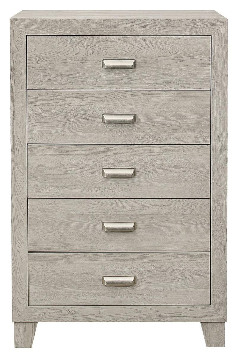 Quinby 5 Drawer Chest in Light Brown 1525-9