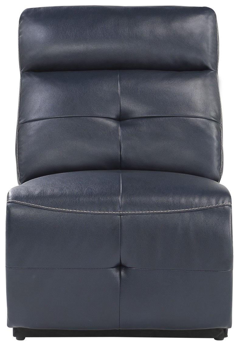 Avenue Armless Reclining Chair in Navy 9469NVB-AR