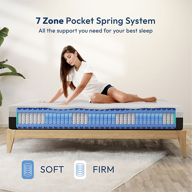 Verbena 12" E.King Hybrid Pocket Coil Mattress